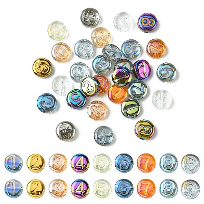 Electroplate Glass Beads EGLA-YW0005-02-1