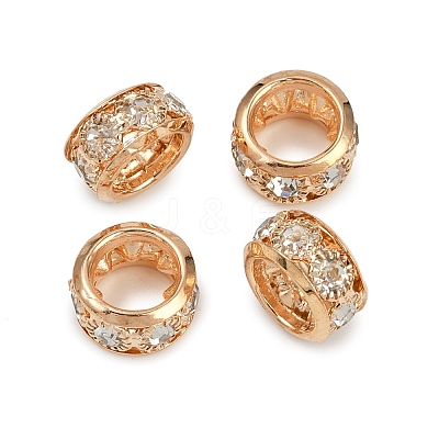 Brass Rhinestone Beads KK-U071-02B-01KCG-1