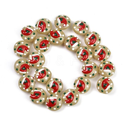 Christmas Handmade Lampwork Enamel Beads X1-LAMP-C020-03A-1