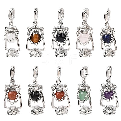 Natural & Synthetic Mixed Stone Pendants GG-CBA0251-04P-1