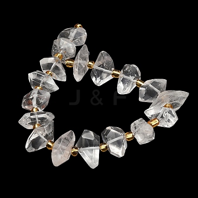 Natural Quartz Crystal Beads Strands G-F833-T02-02-1