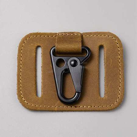 Leather Enlarged Mouth Clips Hooks FIND-WH0421-107A-1