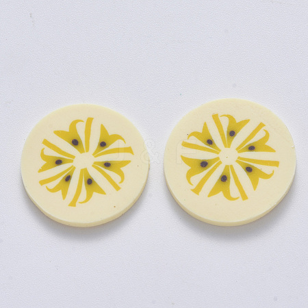 Handmade Polymer Clay Cabochons X-CLAY-R084-06-1