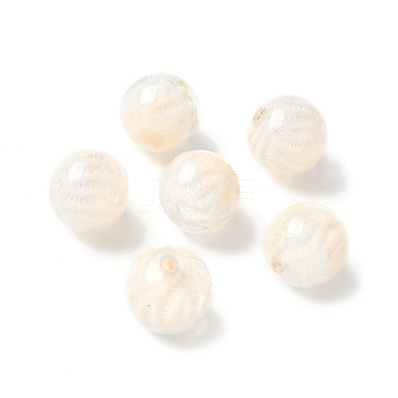 Two Tone Transparent Acrylic Beads OACR-D304-02H-1