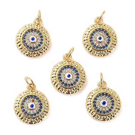 Brass Micro Pave Cubic Zirconia Pendants S-ZIRC-P092-010G-01-1