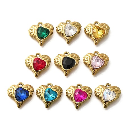 304 Stainless Steel Pendants STAS-Q346-05G-1