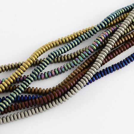 Electroplate Non-magnetic Synthetic Hematite Beads Strands G-R210-M-1