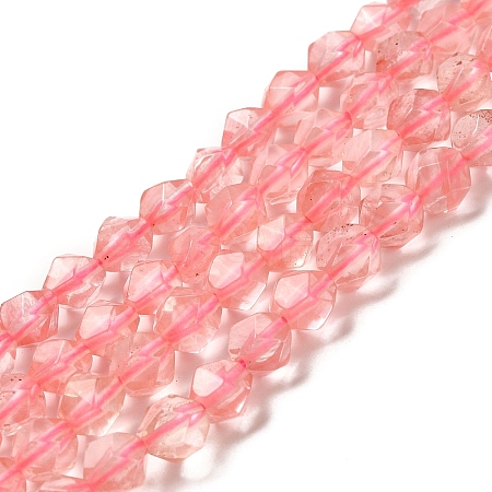 Cherry Quartz Glass Beads Strands G-K382-A05-01-1