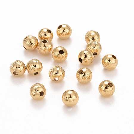 Eco-Friendly Brass Beads KK-M225-22G-D-1