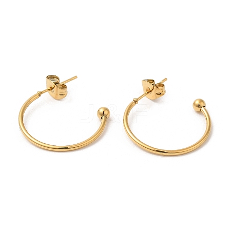 304 Stainless Steel Stud Earring EJEW-H134-02C-G-1