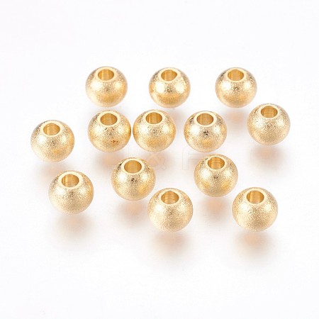 201 Stainless Steel Beads STAS-P220-06G-02-1