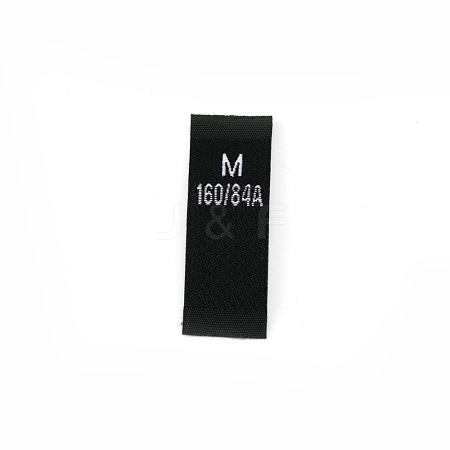 Polyester Clothing Size Labels FIND-WH0003-76D-1