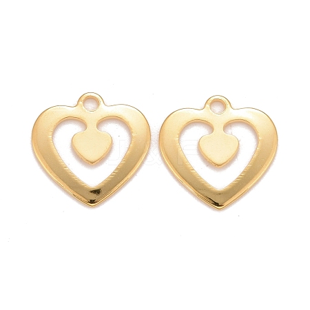 201 Stainless Steel Charms STAS-K217-75G-1