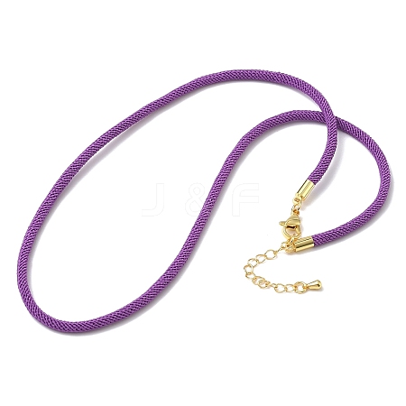 3MM Nylon Milan Cord Necklace Making NJEW-H084-01G-39-1