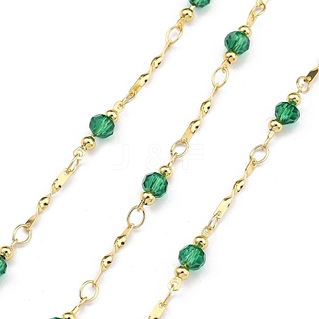 Brass Round Link Chains KK-D368-01G-D-1