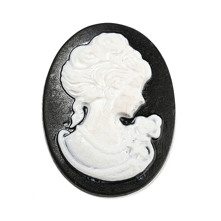 Black Theme Resin Cabochons LS-RESI-Q219-01C-1
