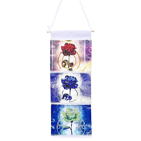 Creative Diamond Painting Hanging Storage Bag Set PW-WG47406-01-1