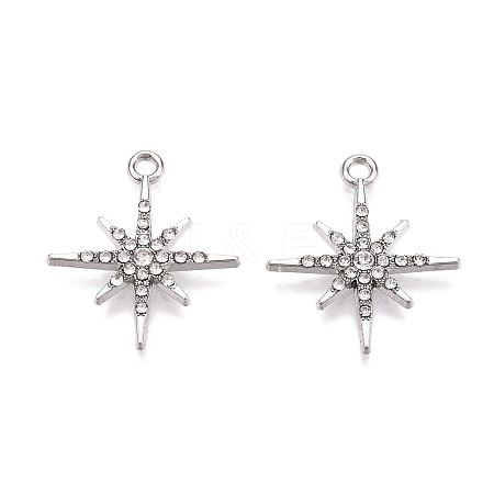 Rack Plating Alloy Pendants FIND-N005-33P-1
