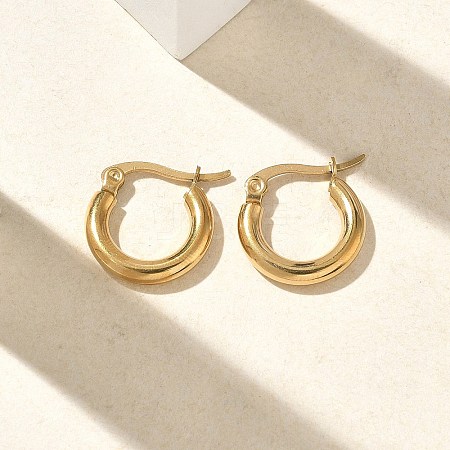 304 Stainless Steel Hoop Earrings for Women EJEW-A159-01G-1