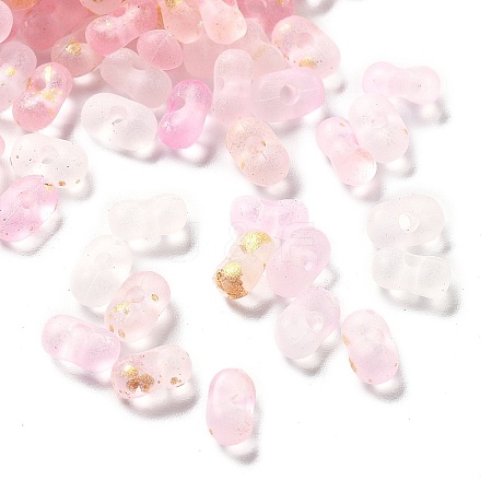 Gradient Color Transparent Frosted Acrylic Beads X1-OACR-M023-06C-1