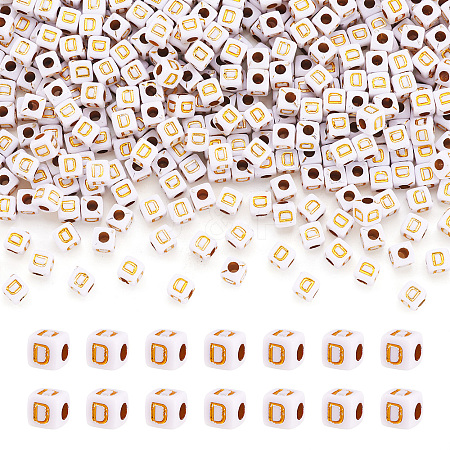 Opaque Acrylic Beads MACR-TAG0001-07D-1