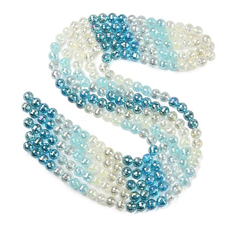 Electroplate Glass Beads Strands EGLA-D300-06-8mm-14-1