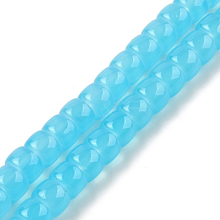 Baking Plating Glass Beads Strands X1-GLAA-H036-01G-1