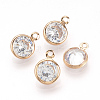 Cubic Zirconia Charms ZIRC-T003-23KC-1