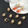 SHEGRACE Brass Micro Pave Cubic Zirconia Hoop Earring Findings XGRQ7H025-951G-4