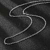 Non-Tarnish 304 Stainless Steel Cable Chain for Necklace STAS-E052-61P-50cm-2