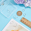 10Pcs Brass Cubic Zirconia Leverback Earring Findings KK-BBC0024-29-3