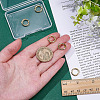 5Pcs Rack Plating Brass Spring Gate Rings KK-ME0003-16-3