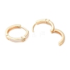 Brass Micro Pave Clear Cubic Zirconia Hoop Earrings for Women EJEW-S234-06G-2