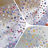 4Pcs 4 Styles Flower Pattern Self Adhesive PET Nail Art Stickers Decals MRMJ-SP0001-19-7
