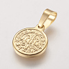 Ion Plating(IP) 304 Stainless Steel Pendants X-STAS-E117-02G-2