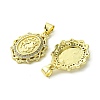 Brass Micro Pave Cubic Zirconia Pendants KK-H472-53K-G-2