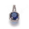 Brass Micro Pave Cubic Zirconia Pendants ZIRC-F098-37P-03-1