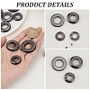 18Pcs 3 Styles Alloy Grommet Eyelet Findings FIND-CL0002-21B-6