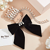 Brass & ABS Imitation Pearl & Rhinestone Cup Chains CHC-BC0001-23-4