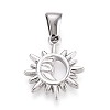 303 Stainless Steel Pendants STAS-Q110-10P-1