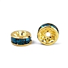 Brass Rhinestone Spacer Beads RB-A014-Z8mm-06G-4