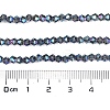 Transparent Electroplate Glass Beads Strands EGLA-A039-T3mm-UA07-4