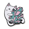 Cat & Crystal Cluster Theme Enamel Pins JEWB-F029-04-1