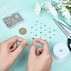 SUPERFINDINGS 200Pcs 2 Style 304 Stainless Steel Disc Beads FIND-FH0004-60-3