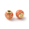 Brass Enamel Beads KK-P294-37G-05-1