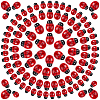 100Pcs 3 Styles Opaque Resin Cabochons CRES-SC0003-24-1