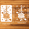 Plastic Drawing Painting Stencils Templates DIY-WH0396-585-2