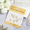 6Pcs Brass & Natural Pearl Star Pendants KK-BBC0019-33-5