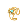 Eye Synthetic Turquoise Ring XZ0472-2-2