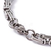 Tarnish Resistant 304 Stainless Steel Byzantine Chain Bracelets BJEW-I295-02B-P-3